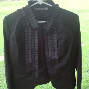 Kenar black shirt top blouse pants size S petite